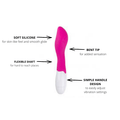 Blossom Smooth Silicone Vibrator by EasyToys