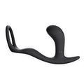 Cock Ring with Butt Plug - Slate